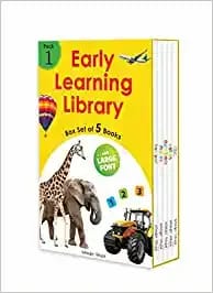 Wonder House Books Early Learning Library Pack 1 Box Set Of 5 Books Big Board Books Series Large Front