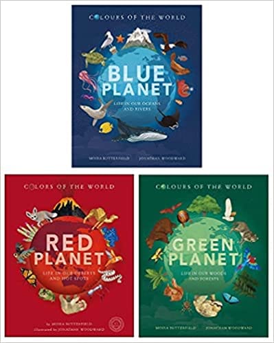 Colours Of The World Slipcase Blue Planet Red Planet Green Planet