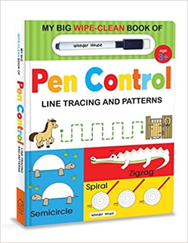My Big Wipe And Clean Book Of Pen Control For Kids Line Tracing And Patterns