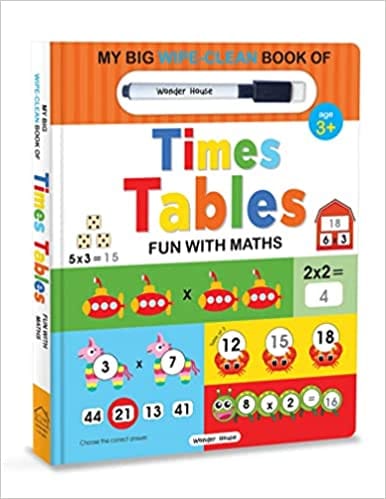 My Big Wipe And Clean Book Of Times Tables For Kids Fun With Maths