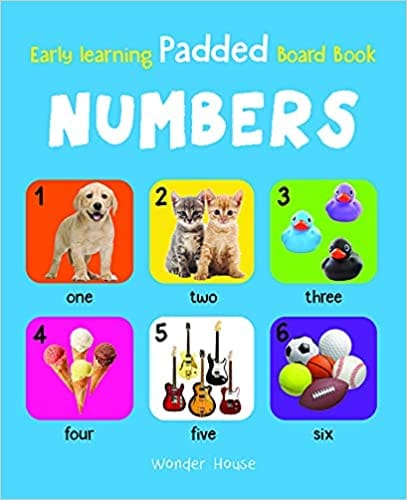Early Learning Padded Book Of Numbers Padded Board Books For Children