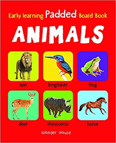 Early Learning Padded Book Of Animals Padded Board Books For Children