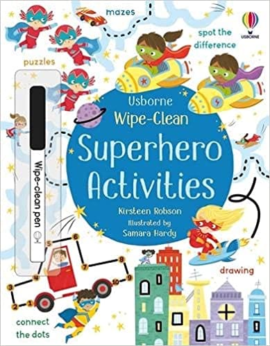 Wipe Clean Superhero Activities Wipe-clean Activities
