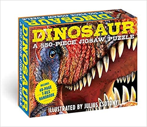 Dinosaurs 550-piece Jigsaw Puzzle & Book