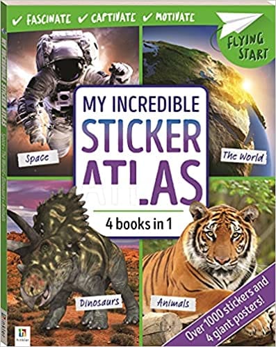 Flying Start My Incredible Sticker Atlas (4 In 1)