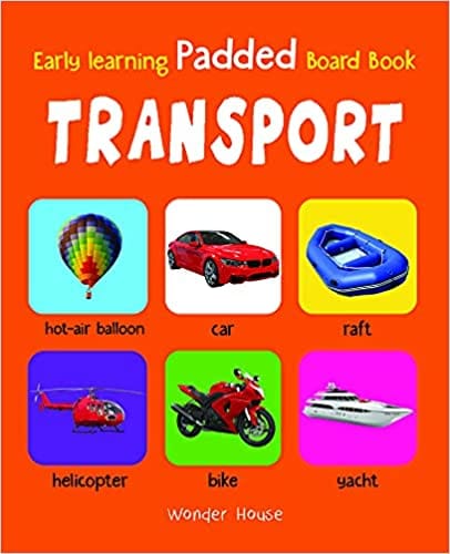 Early Learning Padded Book Of Transport Padded Board Books For Children
