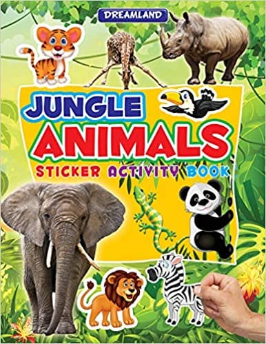 Jungle Animals Sticker Activity Book For Children Age 3-6 Years