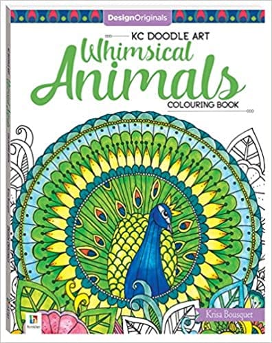 Design Originals Whimsical Animals Colouring Book