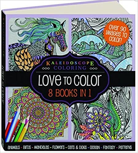 Kaleidoscope Coloring Love To Color (8 Books In 1)