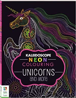 Kaleidoscope Neon Colouring Unicorns And More
