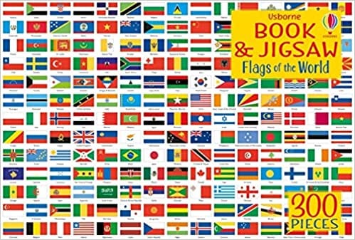 Usborne Book And Jigsaw Flags Of The World