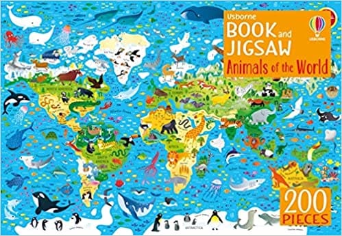 Usborne Book And Jigsaw Animals Of The World