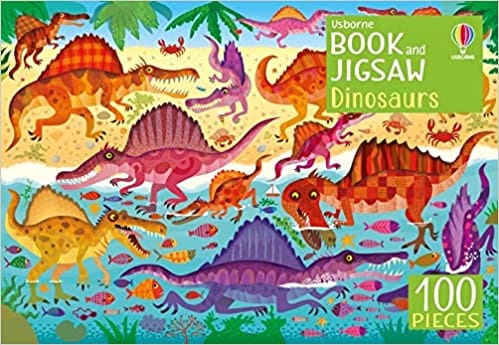 Usborne Book And Jigsaw Dinosaurs