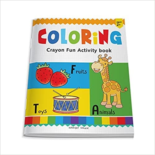 Preschool Activity Book Coloring - Crayon Fun Activity Book For Kids