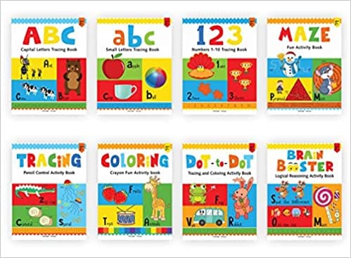 Preschool Complete Learning Activity Pack For Kids (box Set Of 8 Books)