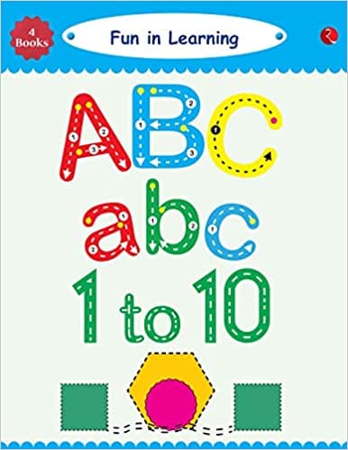 Write And Practice Capital Letters Small Letters Patterns And Numbers 1 To 10 (a Set Of 4 Books)