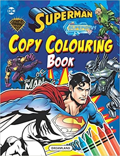 Superman Copy Colouring Book