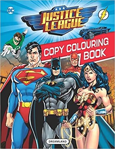 Justice League Copy Colouring Book