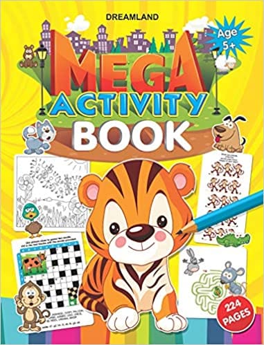 Mega Activity Book For Children Age 5-8 Years - 224 Pages Book