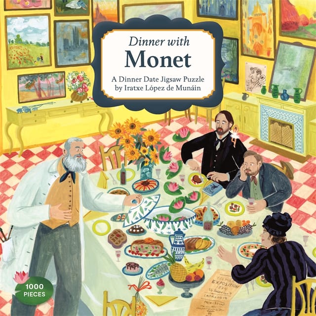 Dinner With Monet A Dinner Date Jigsaw Puzzle By Iratxe Lopez De Munain