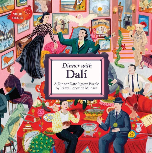 Dinner With Dali A Dinner Date Jigsaw Puzzle By Iratxe Lopez De Munain