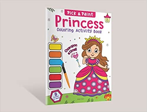 Pick And Paint Coloring Activity Book For Kids Princess