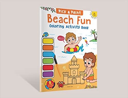 Pick And Paint Coloring Activity Book For Kids Beach Fun