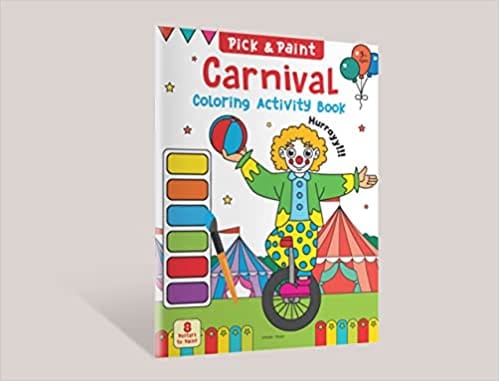 Pick And Paint Coloring Activity Book For Kids Carnival