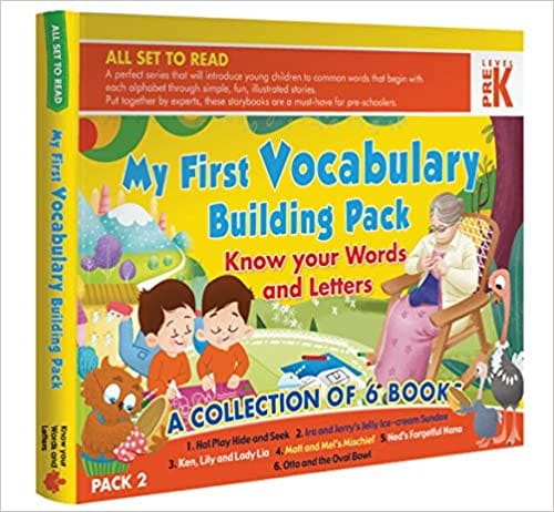 My First Vocabulary Building Pack, Prek- Know Your Words And Letters( A Collection Of 6 Books) Pack 2