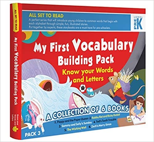 My First Vocabulary Building Pack, Prek- Know Your Words And Letters( A Collection Of 6 Books) Pack 3