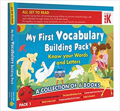My First Vocabulary Building Pack, Prek- Know Your Words And Letters ( A Collection Of 6 Books)