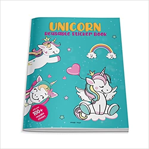 Unicorn World Fun Reusable Sticker Book For Chindren