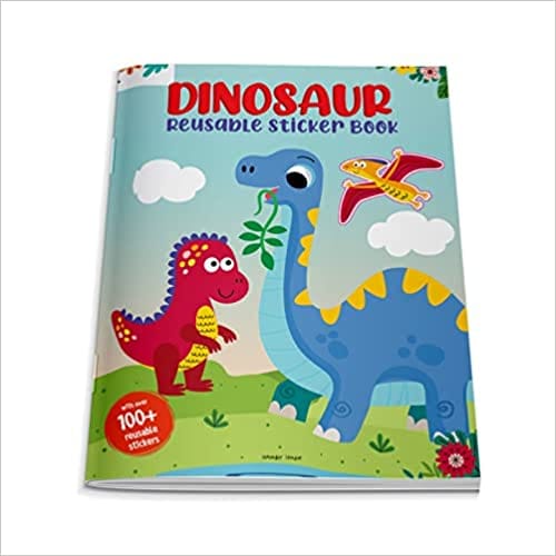 Dinosaur World Reusable Sticker Book For Chindren