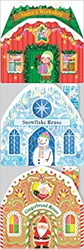 Santa Street Chunky Set Santas Workshop, Snowflake House, Gingerbread House