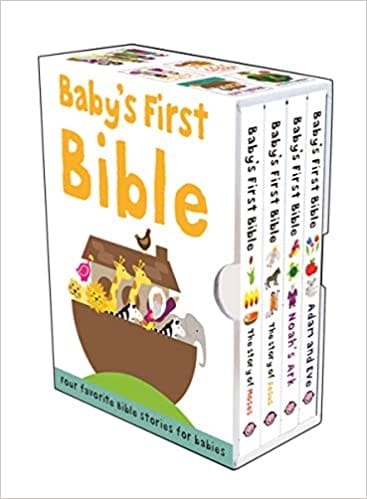 Babys First Bible Boxed Set The Story Of Moses, The Story Of Jesus, Noahs Ark, And Adam And Eve
