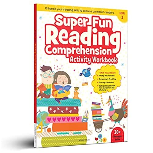 Super Fun Reading Comprehension - Activity Workbook For Children - Level 2