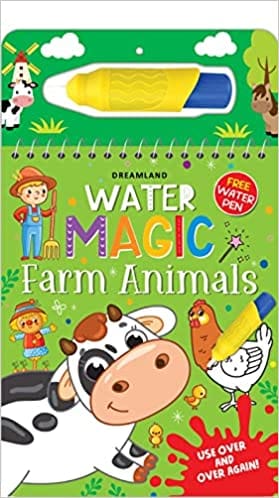 Water Magic Farm Animals- With Water Pen - Use Over And Over Again