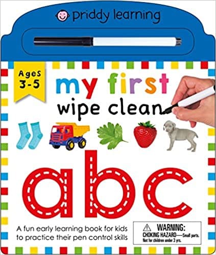My First Wipe Clean Abc A Fun Early Learning Book For Kids To Practice Their Pen Control Skills