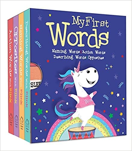 My First Words Naming Words, Action Words, Describing Words, Opposite Words - Box Set Of 4 Board Books