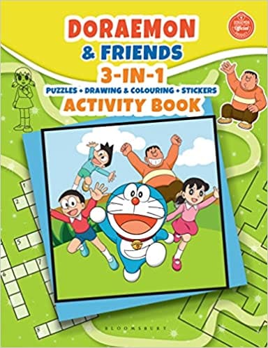 Doraemon & Friends 3-in-1 Puzzle + Colour Art + Stickers Activity Book