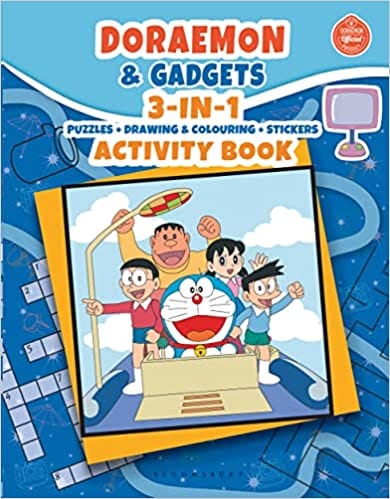 Doraemon & Gadgets 3-in-1 Puzzles + Drawing & Colouring + Stickers Activity Book