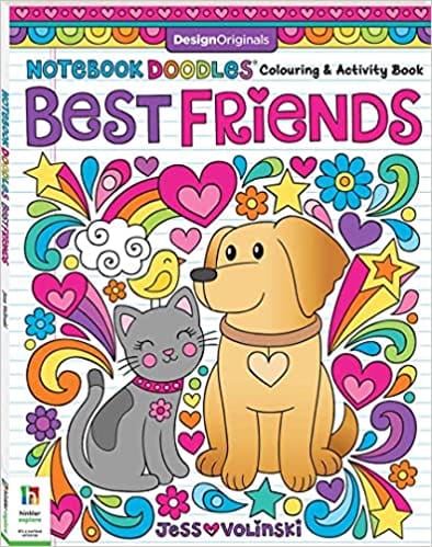 Design Originals Notebook Doodles Best Friends Coloring & Activity Book By Jess Volinski