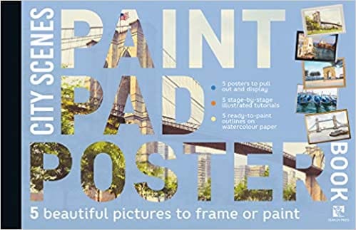 Paint Pad Poster Book City Scenes 5 Beautiful Pictures To Frame Or Paint