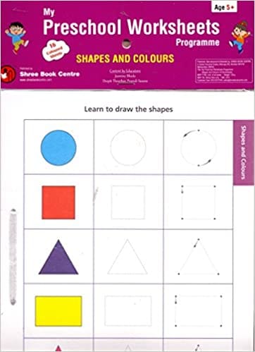 My Preschool Worksheets Programme Shapes And Colours