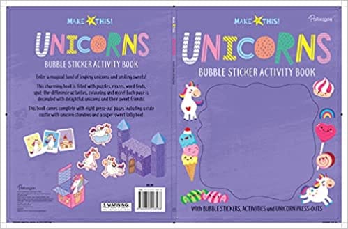 Make This! - Bubble Sticker Activity Book - Unicorns Vol. 2