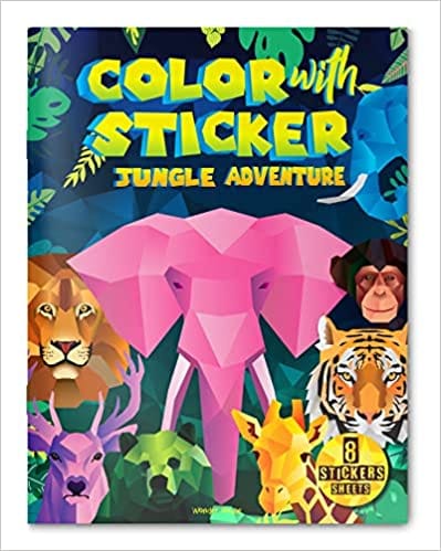 Color With Sticker - Jungle Adventure