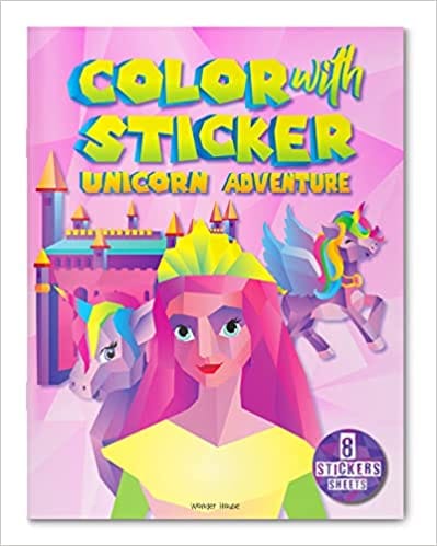 Color With Sticker - Unicorn Adventure