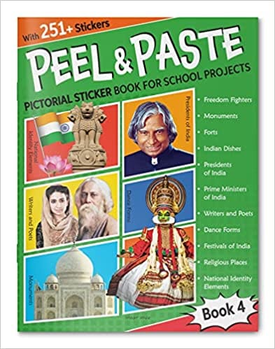 Peel & Paste - Pictorial Sticker Book For School Projects - Book 4