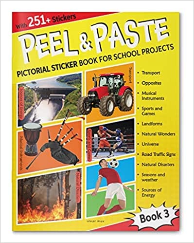 Peel & Paste - Pictorial Sticker Book For School Projects - Book 3