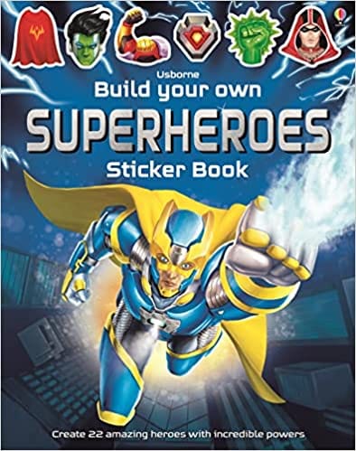 Build Your Own Superheroes Sticker Book